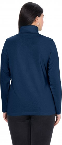 Ulla Popken Basic Long Sleeve Slim Fit Turtleneck Dark Blue - Džemperi un džemperi ar kapuci - 