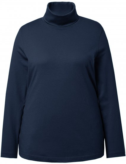 Ulla Popken Basic Long Sleeve Slim Fit Turtleneck Navy Blue - Džemperi un džemperi ar kapuci - 