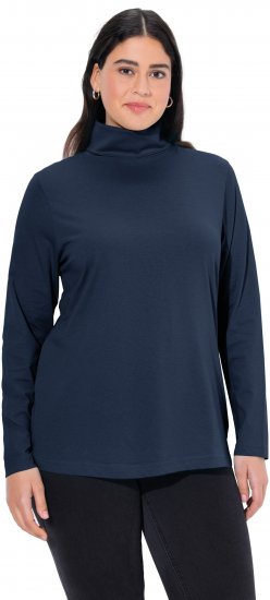 Ulla Popken Basic Long Sleeve Slim Fit Turtleneck Navy Blue - Džemperi un džemperi ar kapuci - 