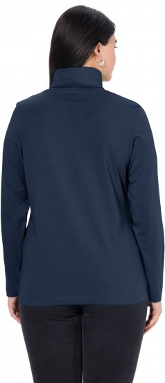 Ulla Popken Basic Long Sleeve Slim Fit Turtleneck Navy Blue - Džemperi un džemperi ar kapuci - 
