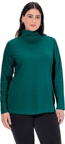 Ulla Popken Basic Long Sleeve Slim Fit Turtleneck Teal Green - Džemperi un džemperi ar kapuci - 