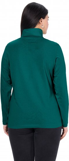 Ulla Popken Basic Long Sleeve Slim Fit Turtleneck Teal Green - Džemperi un džemperi ar kapuci - 