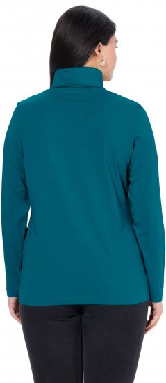 Ulla Popken Basic Long Sleeve Slim Fit Turtleneck Cerulean - Džemperi un džemperi ar kapuci - 