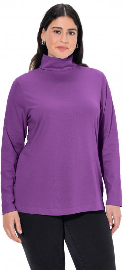 Ulla Popken Basic Long Sleeve Slim Fit Turtleneck Purple - Džemperi un džemperi ar kapuci - 