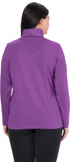 Ulla Popken Basic Long Sleeve Slim Fit Turtleneck Purple - Džemperi un džemperi ar kapuci - 