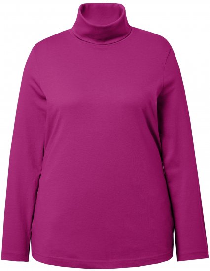 Ulla Popken Basic Long Sleeve Slim Fit Turtleneck Berry - Džemperi un džemperi ar kapuci - 