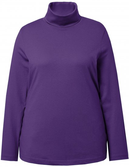 Ulla Popken Basic Long Sleeve Slim Fit Turtleneck Deep Violet - Džemperi un džemperi ar kapuci - 