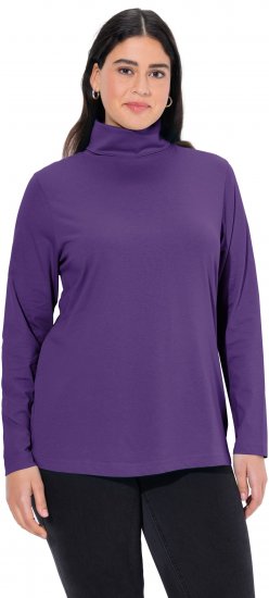 Ulla Popken Basic Long Sleeve Slim Fit Turtleneck Deep Violet - Džemperi un džemperi ar kapuci - 
