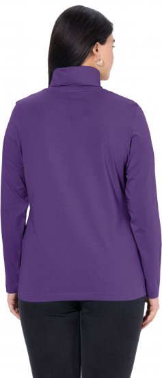 Ulla Popken Basic Long Sleeve Slim Fit Turtleneck Deep Violet - Džemperi un džemperi ar kapuci - 