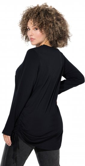 Ulla Popken Your Story Sequined Long Sleeve Tunic Tee Black - Apdrukāti T-krekli sievietēm - 