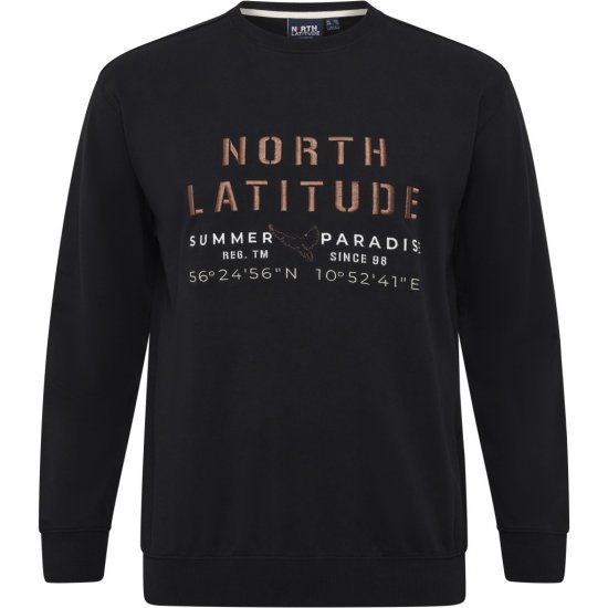 North Latitude Sweatshirt Black - Džemperi un džemperi ar kapuci - Džemperi - 2XL-14XL