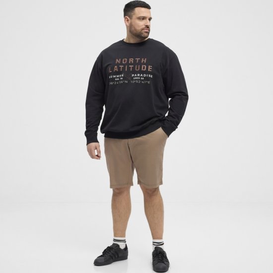 North Latitude Sweatshirt Black TALL - VĪRIEŠU APĢĒRBS MT-6XLT - Apģērbs gariem vīriešiem