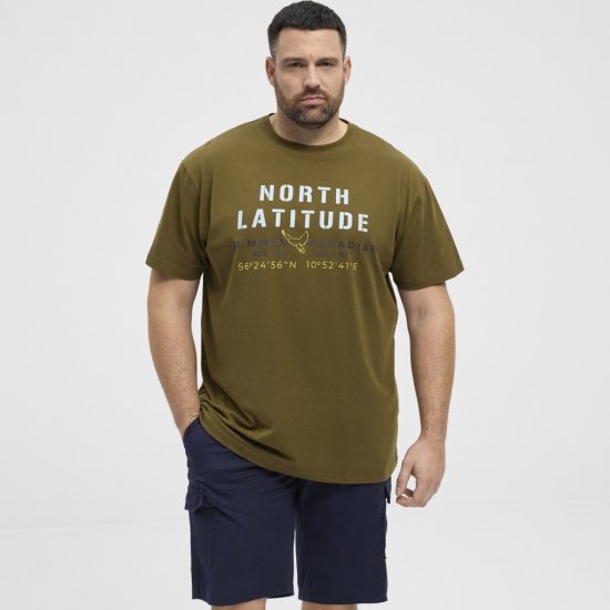 North Latitude T-Shirt Printed Short Sleeve Green - T-krekli - T-krekli - 2XL-14XL