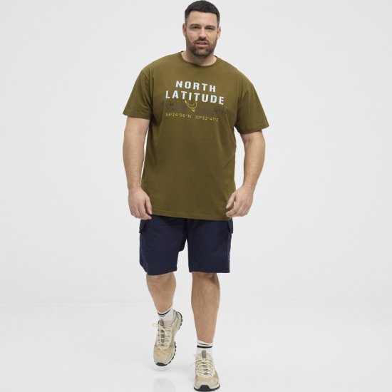 North Latitude T-Shirt Printed Short Sleeve Green - T-krekli - T-krekli - 2XL-14XL