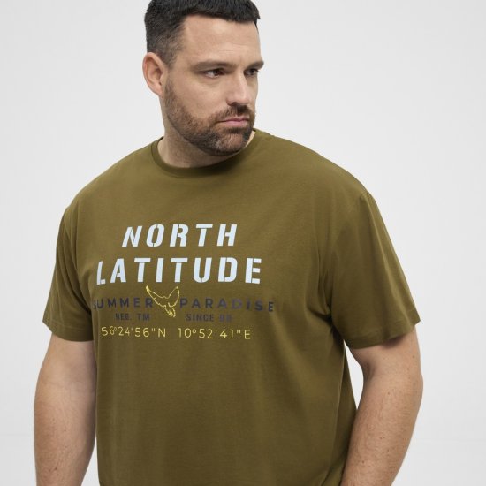 North Latitude T-Shirt Printed Short Sleeve Green - T-krekli - T-krekli - 2XL-14XL