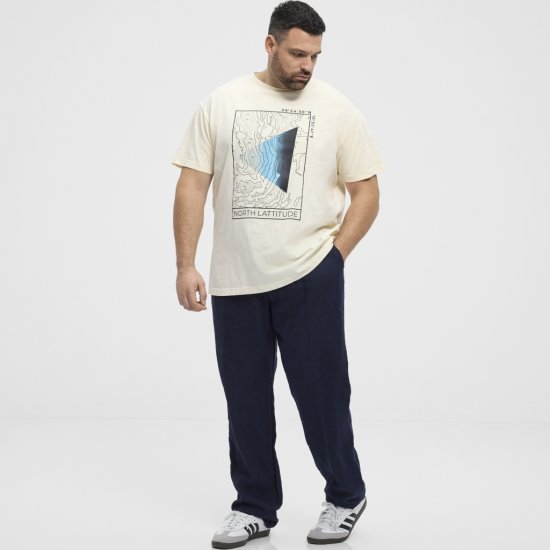 North Latitude T-shirt Printed Short Sleeve Off-White - T-krekli - T-krekli - 2XL-14XL