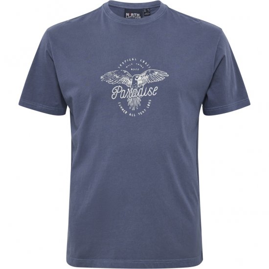 North Latitude T-Shirt Printed Navy - T-krekli - T-krekli - 2XL-14XL