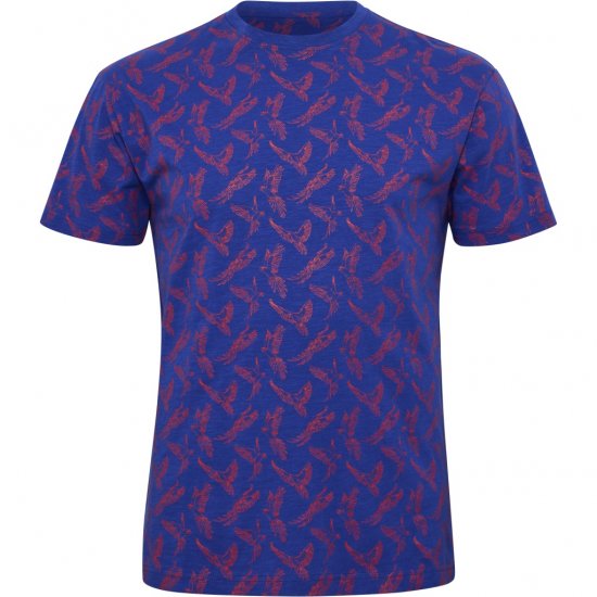 North Latitude T-Shirt Printed Allover Blue - T-krekli - T-krekli - 2XL-14XL