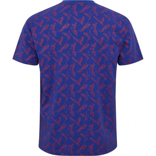 North Latitude T-Shirt Printed Allover Blue - T-krekli - T-krekli - 2XL-14XL