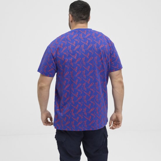 North Latitude T-Shirt Printed Allover Blue - T-krekli - T-krekli - 2XL-14XL