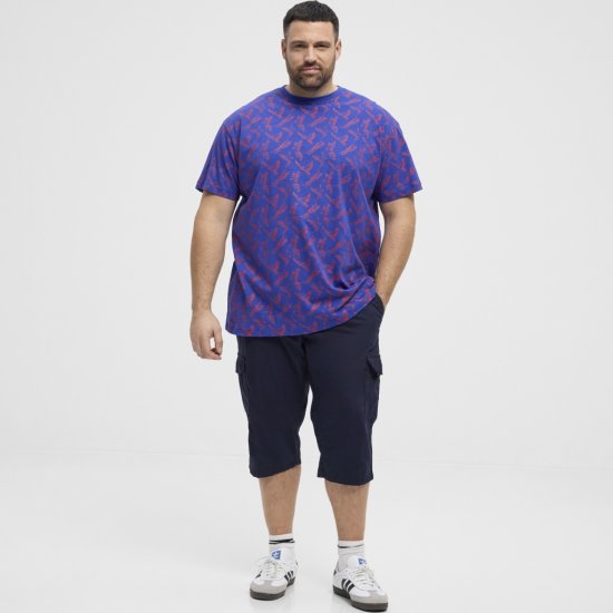 North Latitude T-Shirt Printed Allover Blue - T-krekli - T-krekli - 2XL-14XL