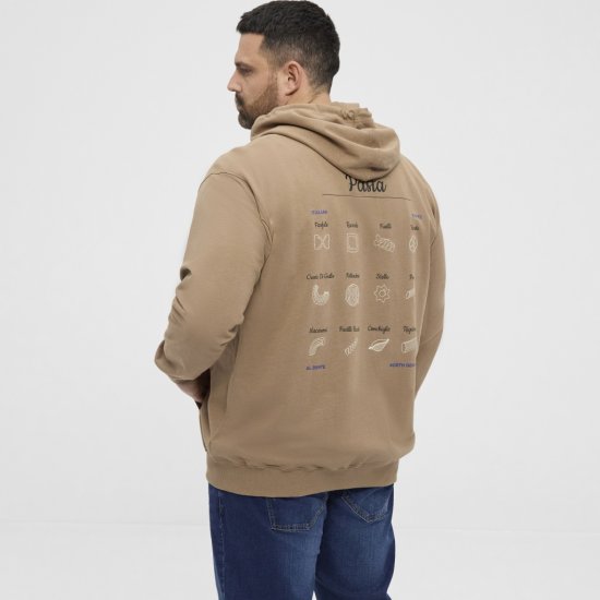 North Latitude Hoodie with Zipper Dark Sand TALL - TALL džemperi - 
