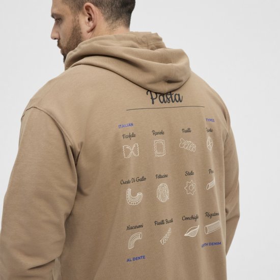 North Latitude Hoodie with Zipper Dark Sand TALL - TALL džemperi - 