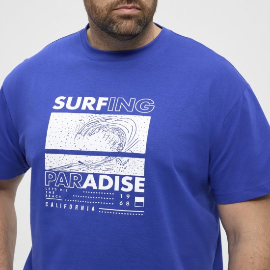 North Latitude T-Shirt Printed Blue - T-krekli - T-krekli - 2XL-14XL