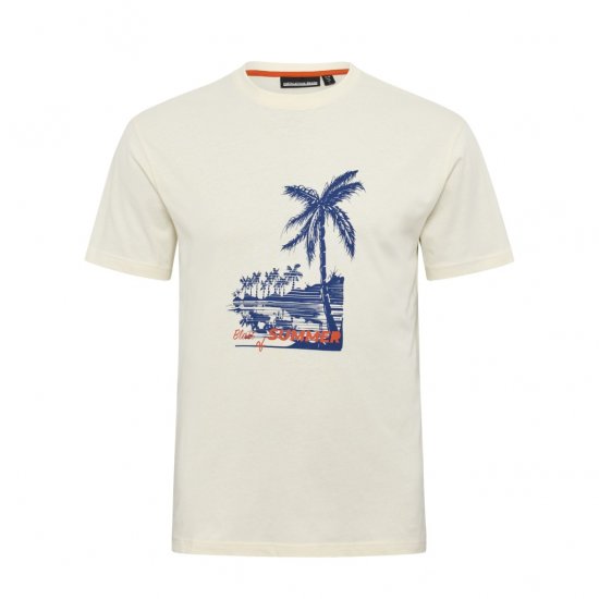 North Latitude T-Shirt Printed Off-White - T-krekli - T-krekli - 2XL-14XL