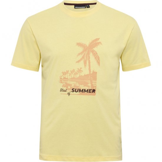 North Latitude T-Shirt Printed Yellow - T-krekli - T-krekli - 2XL-14XL