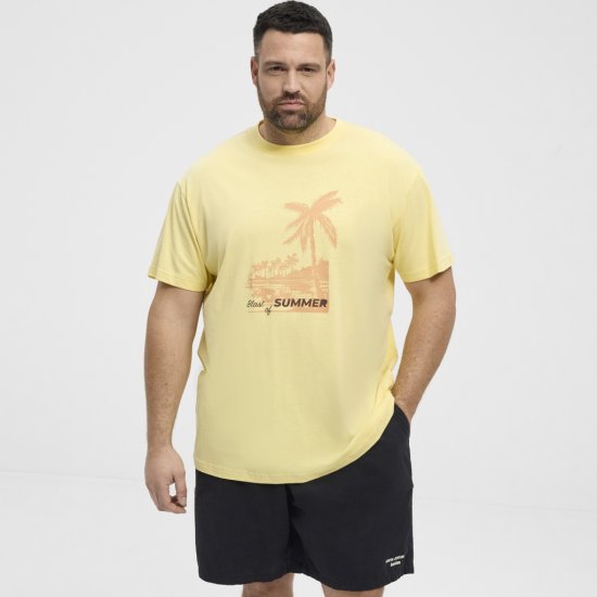 North Latitude T-Shirt Printed Yellow - T-krekli - T-krekli - 2XL-14XL