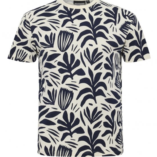 North Latitude T-shirt Allover Printed Navy - T-krekli - T-krekli - 2XL-14XL