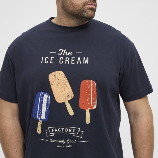 North Latitude T-Shirt Ice Cream Navy - T-krekli - T-krekli - 2XL-14XL