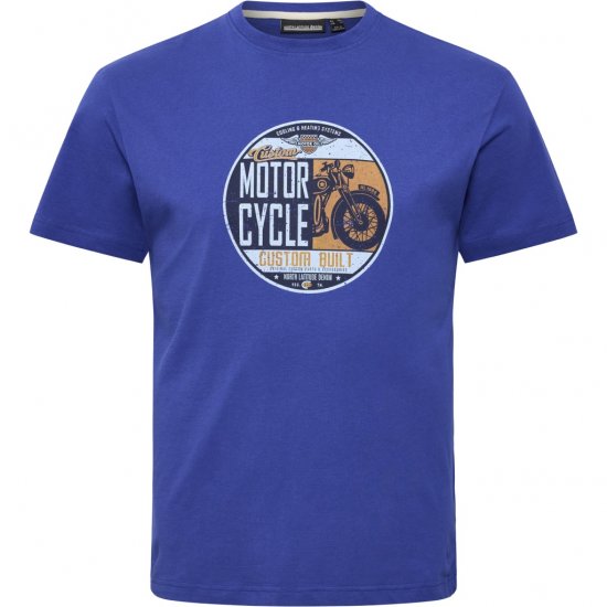 North Latitude T-shirt Motorcycle Blue - T-krekli - T-krekli - 2XL-14XL