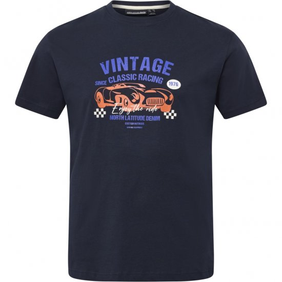 North Latitude T-Shirt Classic Racing Navy - T-krekli - T-krekli - 2XL-14XL