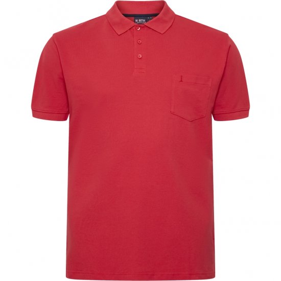 North Latitude Polo Short Sleeve Red - Polo krekli - Polo krekli - 2XL-8XL