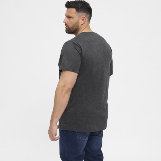 North Latitude T-Shirt 2-Pack Dark Grey Melange - T-krekli - T-krekli - 2XL-14XL