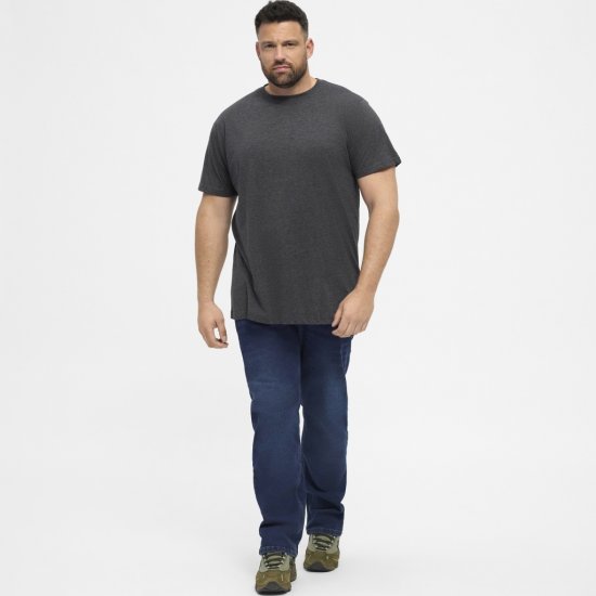 North Latitude T-Shirt 2-Pack Dark Grey Melange - T-krekli - T-krekli - 2XL-14XL
