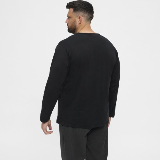 North Latitude T-Shirt Long Sleeve Black - T-krekli - T-krekli - 2XL-14XL
