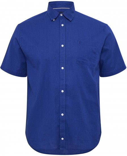 North Latitude Shirt Short Sleeve TALL Blue - VĪRIEŠU APĢĒRBS MT-6XLT - Apģērbs gariem vīriešiem
