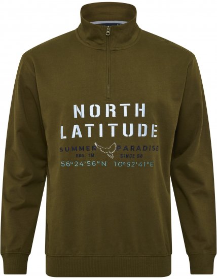North Latitude Sweatshirt Half-Zip Green - Džemperi un džemperi ar kapuci - Džemperi - 2XL-14XL