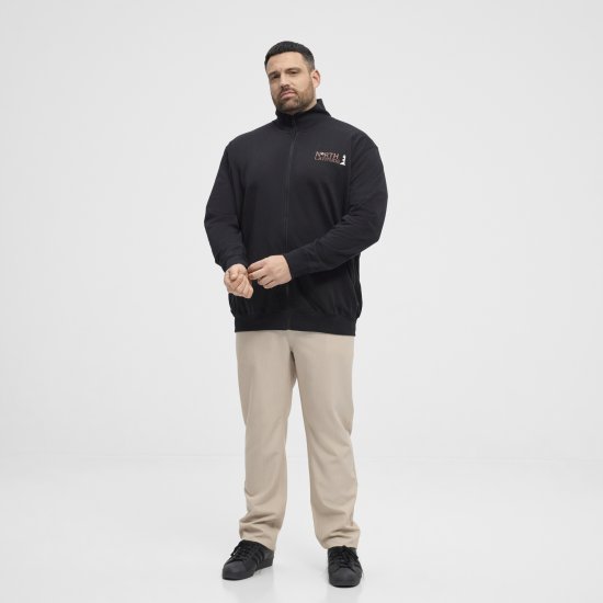 North Latitude Sweatshirt Cardigan Black - Džemperi un džemperi ar kapuci - Džemperi - 2XL-14XL