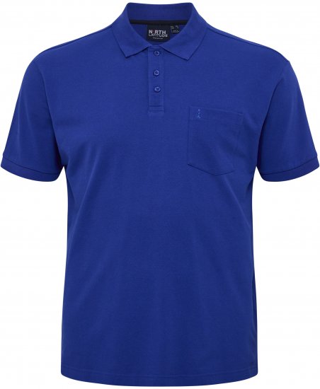 North Latitude Polo Pique Short Sleeve Cobalt Blue - Polo krekli - Polo krekli - 2XL-8XL