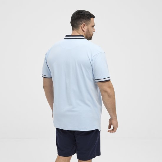 North Latitude Polo Pique Short Sleeve Light Blue - Polo krekli - Polo krekli - 2XL-8XL