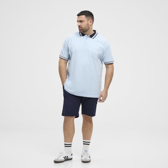 North Latitude Polo Pique Short Sleeve Light Blue - Polo krekli - Polo krekli - 2XL-8XL
