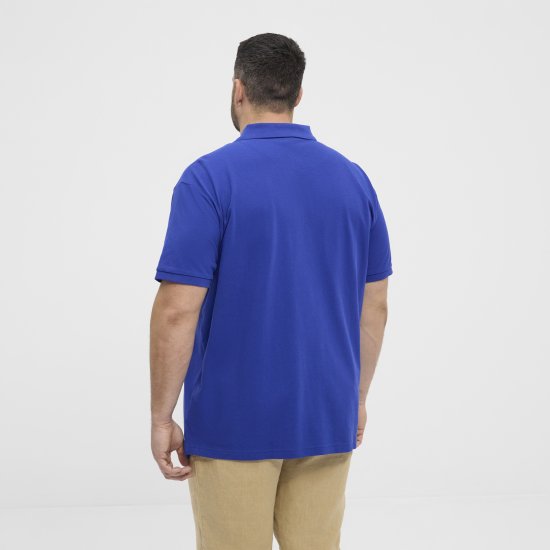 North Latitude Polo Pique Print Short Sleeve Cobalt Blue - Polo krekli - Polo krekli - 2XL-8XL