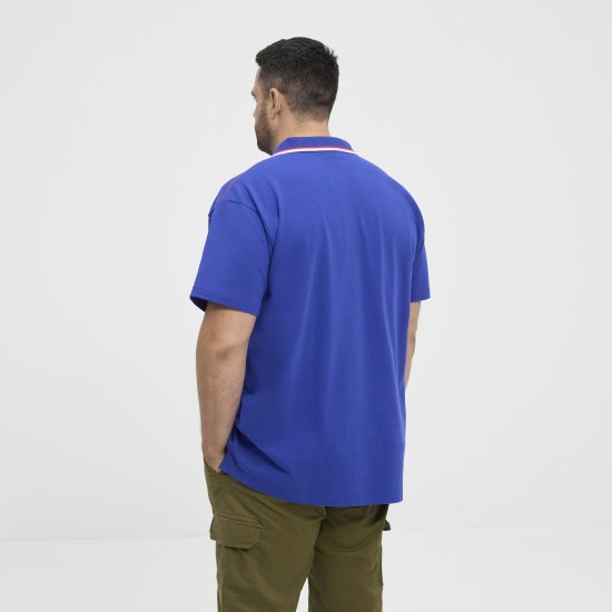 North Latitude Polo Pique V-Neck Blue - Polo krekli - Polo krekli - 2XL-8XL