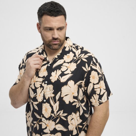 North Latitude Shirt Cuba Short Sleeve Navy - Krekli - Krekli - 2XL-8XL