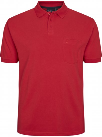 North Latitude Polo Short Sleeve Red TALL - VĪRIEŠU APĢĒRBS MT-6XLT - Apģērbs gariem vīriešiem