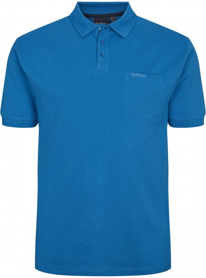 North Latitude Polo Short Sleeve Cobalt Blue - VĪRIEŠU APĢĒRBS MT-6XLT - Apģērbs gariem vīriešiem